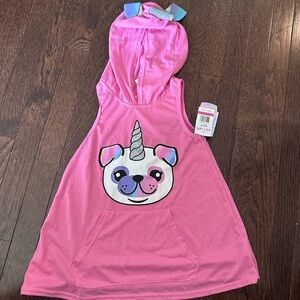 dELiA*s Pink Graphic Hoodie Tank